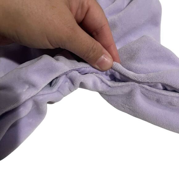 Ralph Lauren Light Purple Collared Fuzzy Footie Pajama One Piece - Size 3 months - Picture 6 of 6